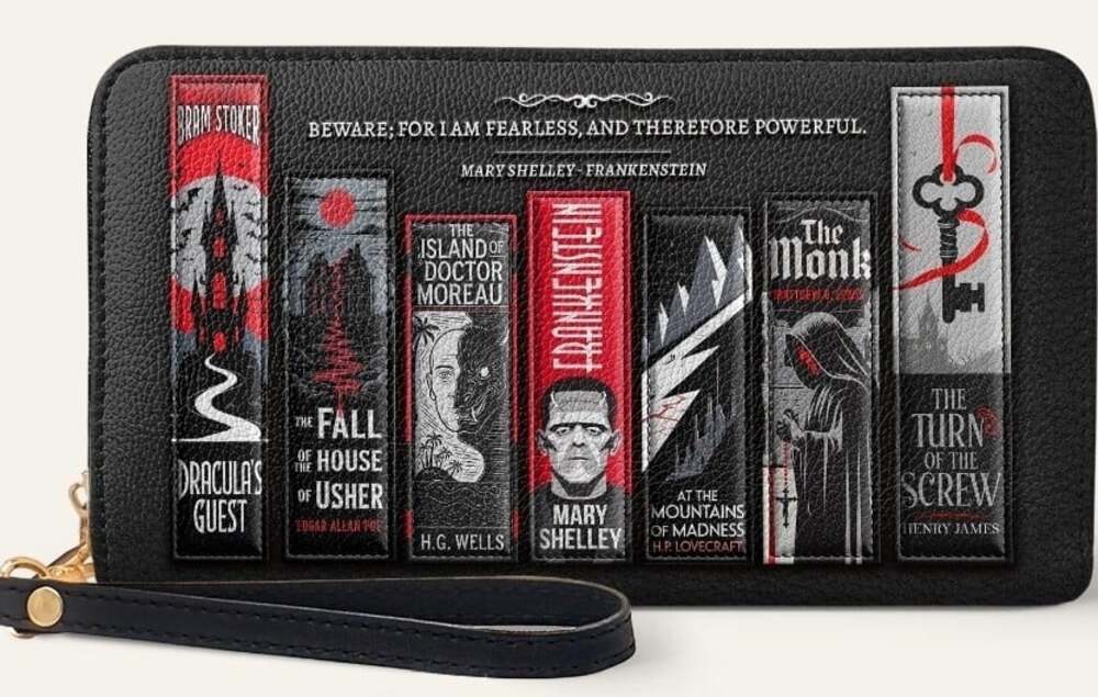 "The Fearless Collection" WalletGoth Halloween Horror Literature New Poe Shelley